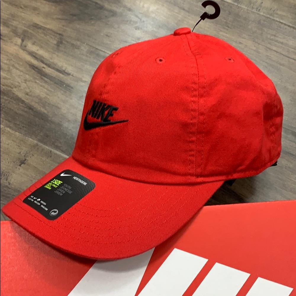 NIKE CAP HERITAGE86 youth 1 size red/black - Picture 3 of 16